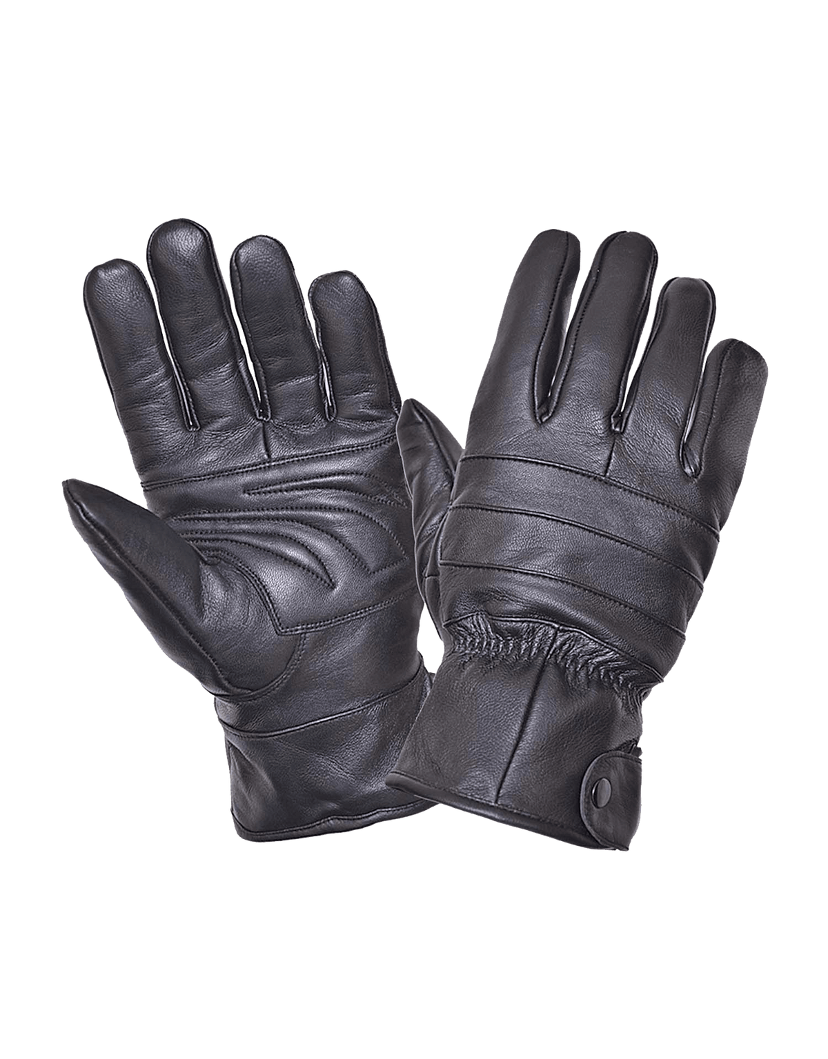 Unik International Mens Full Finger Leather Gloves