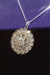 5 Carat Moissanite 925 Sterling Silver Necklace - Flyclothing LLC