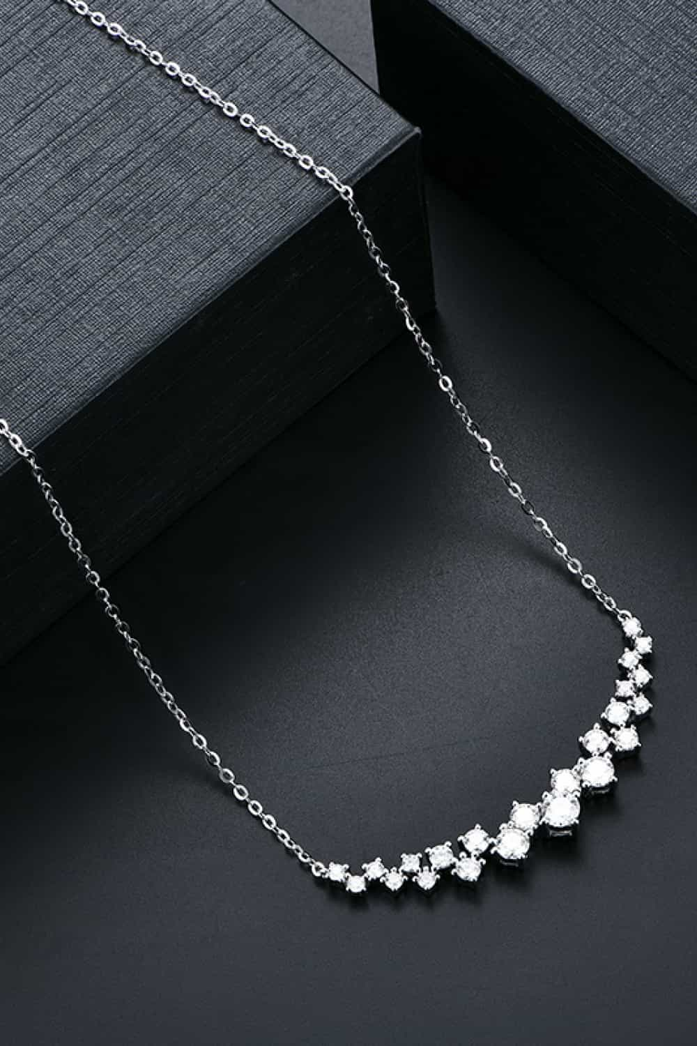 1.64 Carat Moissanite 925 Sterling Silver Necklace - Flyclothing LLC