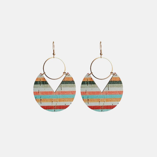 Ms.Pac-Man Shape Wooden Dangle Earrings - Flyclothing LLC