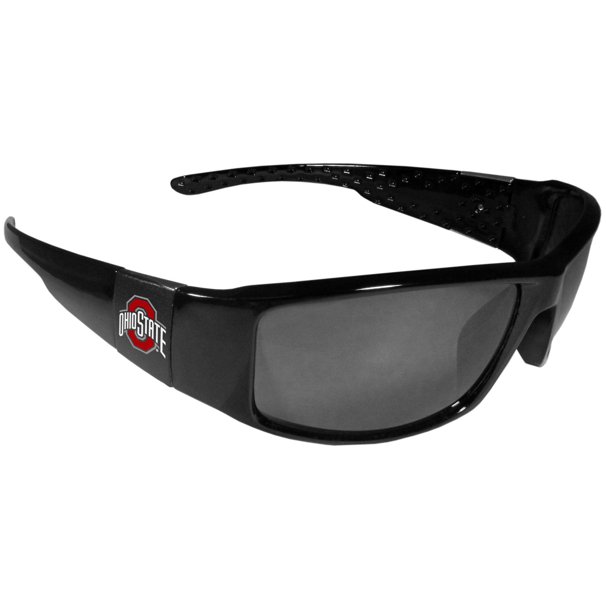 Ohio St. Buckeyes Black Wrap Sunglasses - Flyclothing LLC