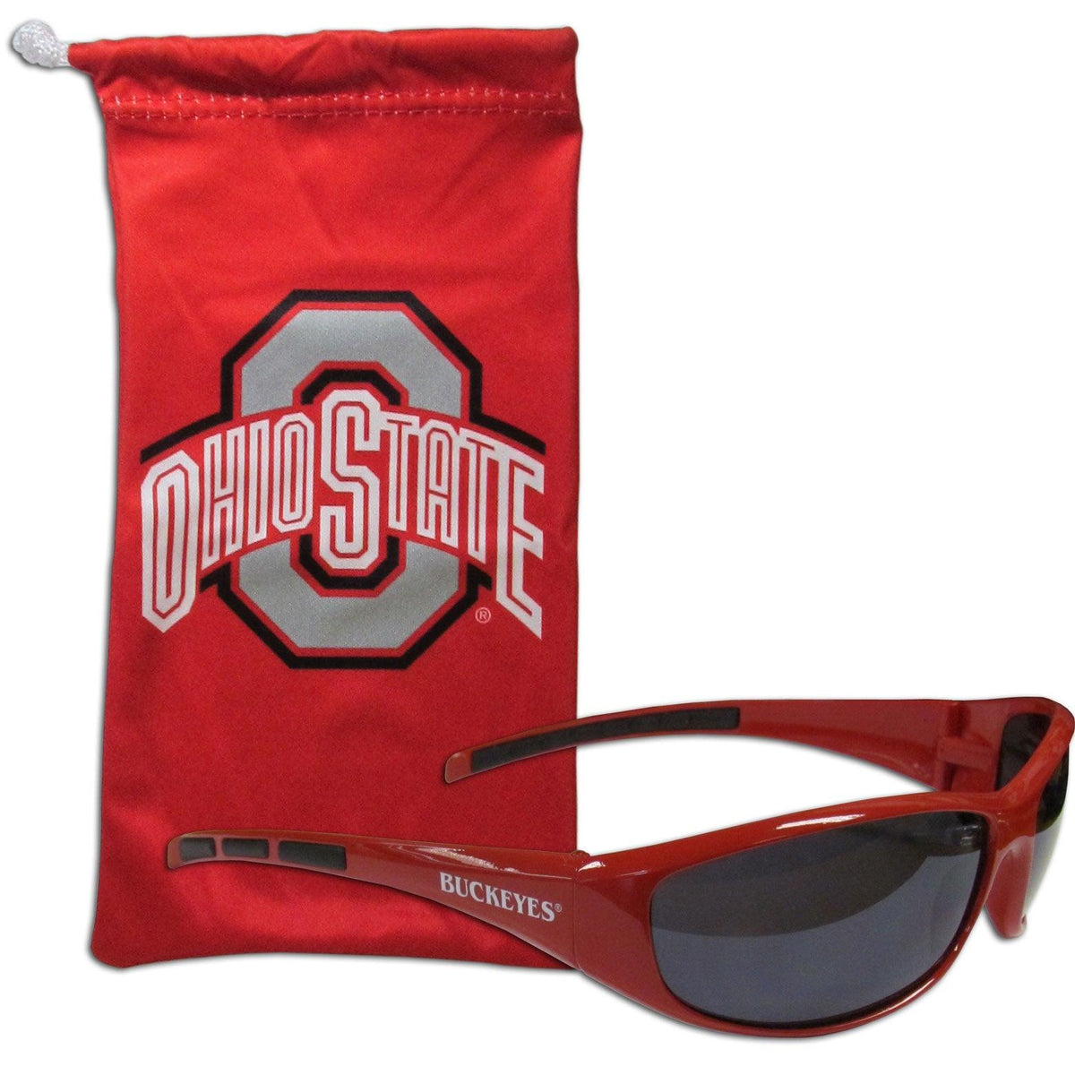 Ohio St. Buckeyes Sunglass and Bag Set - Siskiyou Buckle