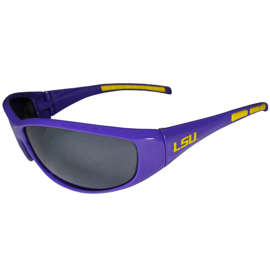 LSU Tigers Wrap Sunglass and Case Set - Flyclothing LLC