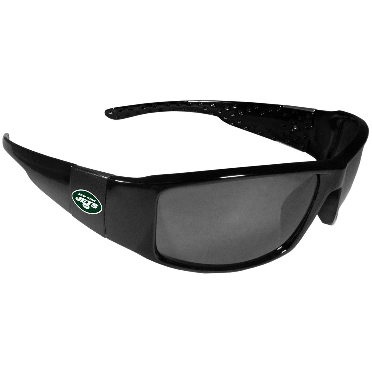 New York Jets Black Wrap Sunglasses - Flyclothing LLC