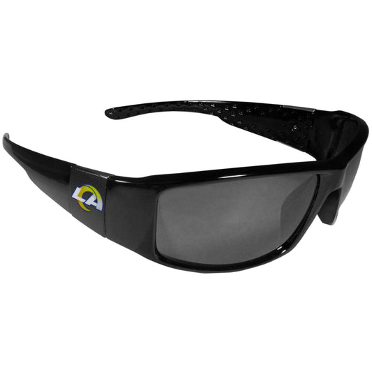 Los Angeles Rams Black Wrap Sunglasses - Flyclothing LLC