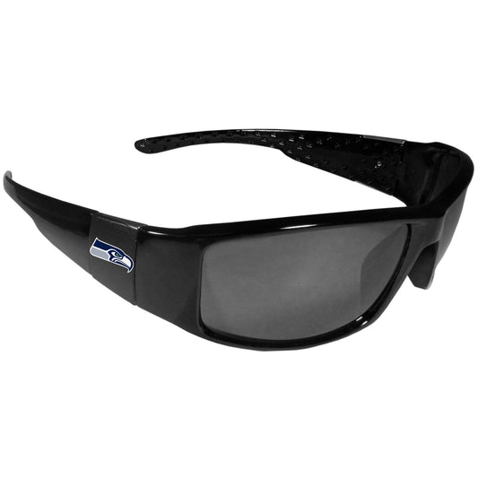 Seattle Seahawks Black Wrap Sunglasses - Flyclothing LLC