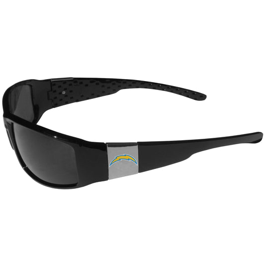 Los Angeles Chargers Chrome Wrap Sunglasses - Flyclothing LLC