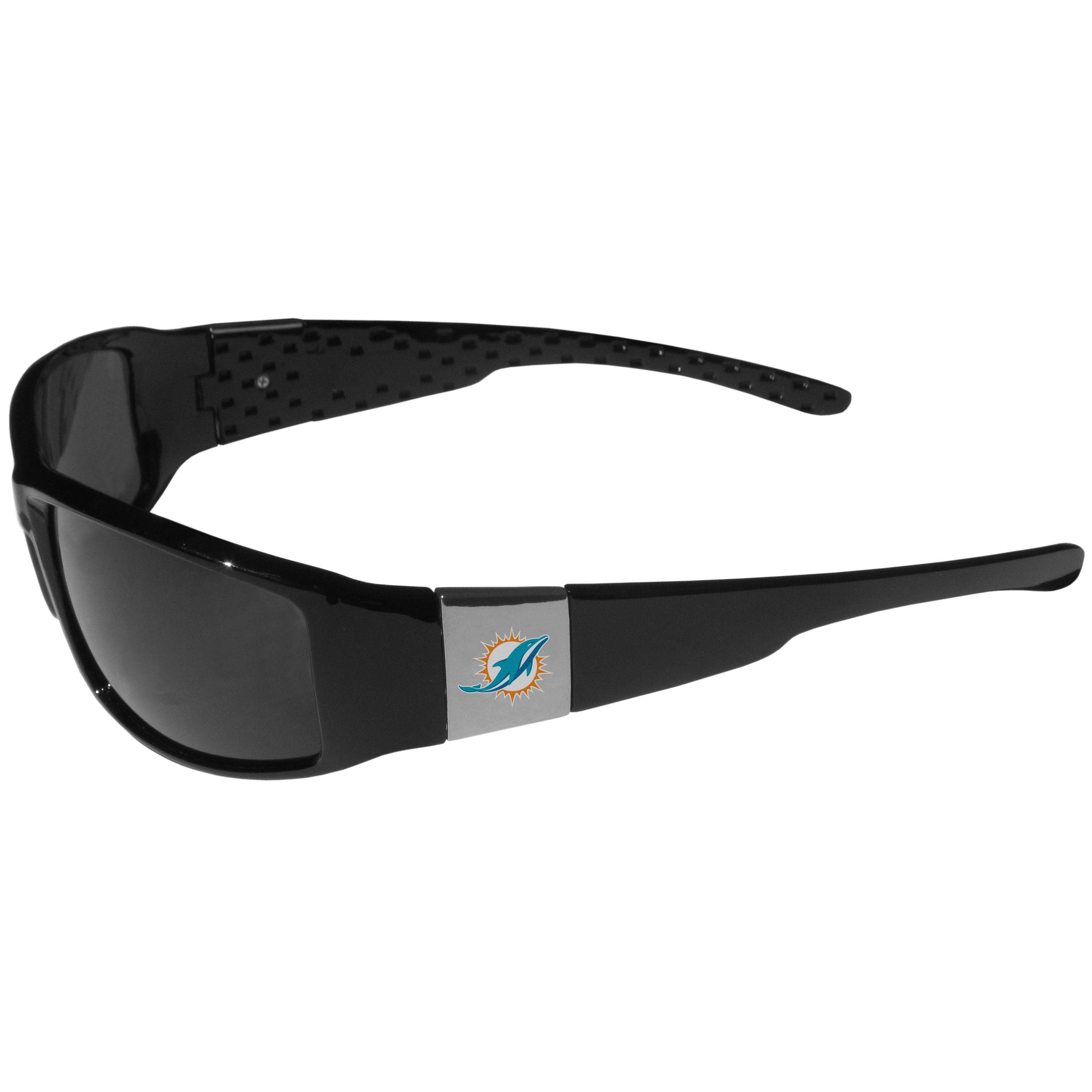 Miami Dolphins Chrome Wrap Sunglasses - Flyclothing LLC