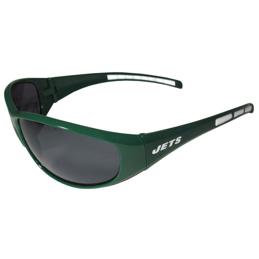 New York Jets Wrap Sunglass and Case Set - Flyclothing LLC