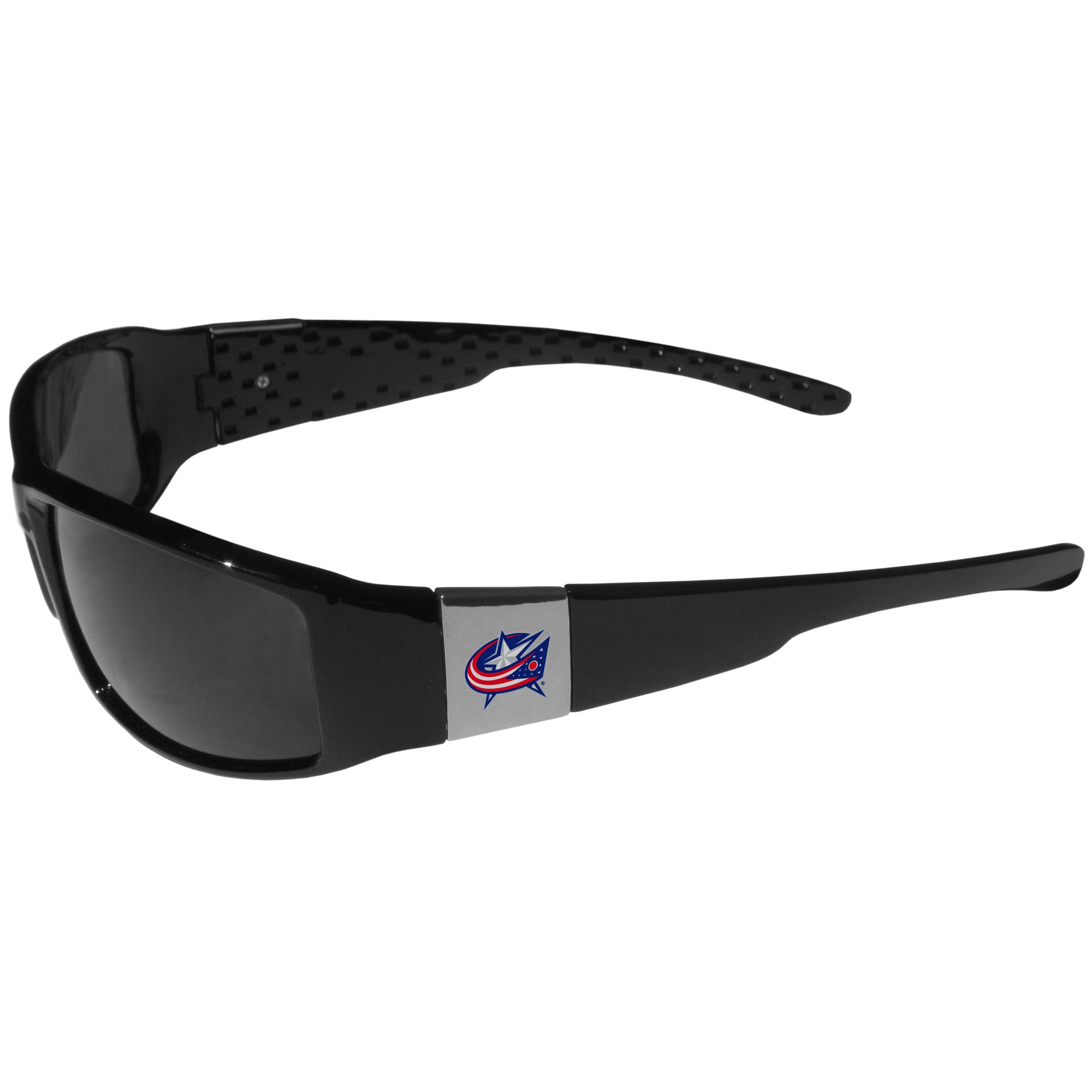 Columbus Blue Jackets® Chrome Wrap Sunglasses - Flyclothing LLC