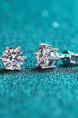 Moissanite Stud Earrings - Flyclothing LLC