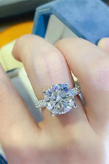 5 Carat Moissanite 925 Sterling Silver Ring - Flyclothing LLC