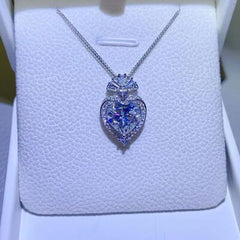 3 Carat Moissanite 925 Sterling Silver Heart Pendant Necklace - Flyclothing LLC