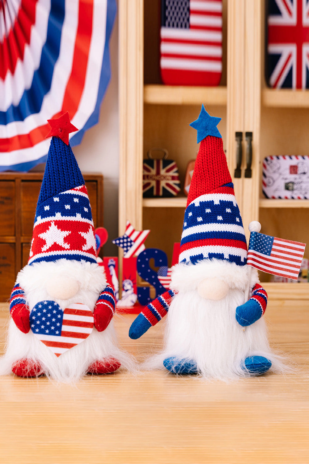 2-Piece Independence Day Knit Decor Gnomes - Flyclothing LLC