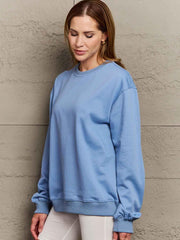 Simply Love Full Size Dropped Shoulder Sweatshirt