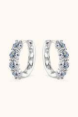 2.4 Carat Moissanite Huggie Earrings - Flyclothing LLC