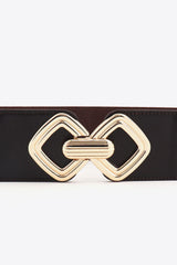 Geometric Buckle Elastic Wide Belt - Flyclothing LLC