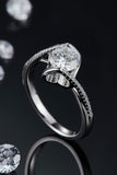 1 Carat Moissanite 925 Sterling Silver Twisted Ring - Flyclothing LLC