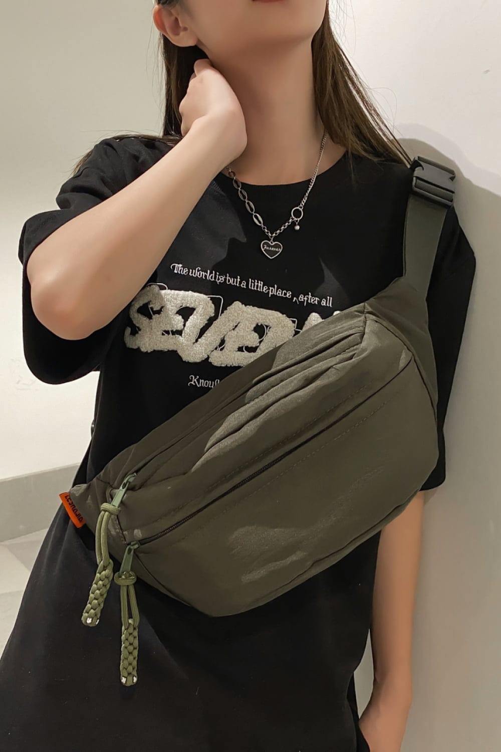 Nylon Sling Bag - Trendsi