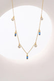 18K Gold Plated Multi-Charm Chain Necklace - Flyclothing LLC