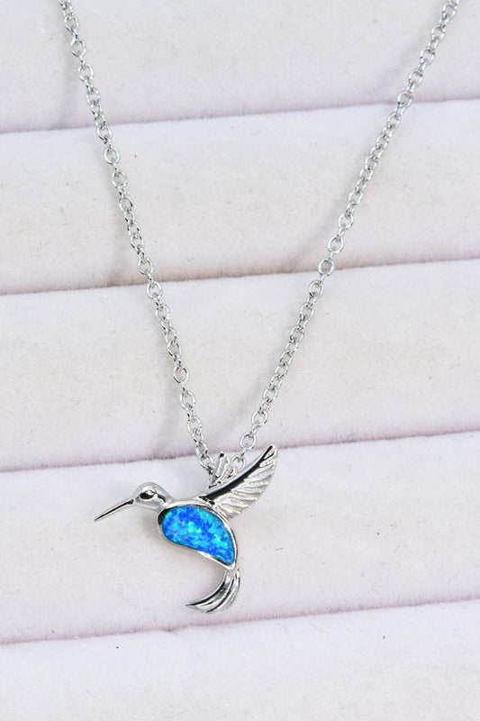 Opal Bird 925 Sterling Silver Necklace - Flyclothing LLC