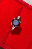 2 Carat Black Moissanite Platinum-Plated Ring - Flyclothing LLC