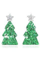 Christmas Tree Acrylic Earrings - Trendsi