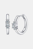 Moissanite 925 Sterling Silver Huggie Earrings - Flyclothing LLC