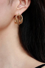 U-Shaped Hoop Earrings - Flyclothing LLC