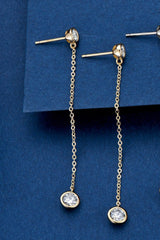 Moissanite Chain Earrings - Flyclothing LLC