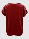 Round Neck Short Sleeve T-Shirt - Flyclothing LLC