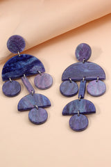 Geometrical Shape Acrylic Dangle Earrings - Flyclothing LLC