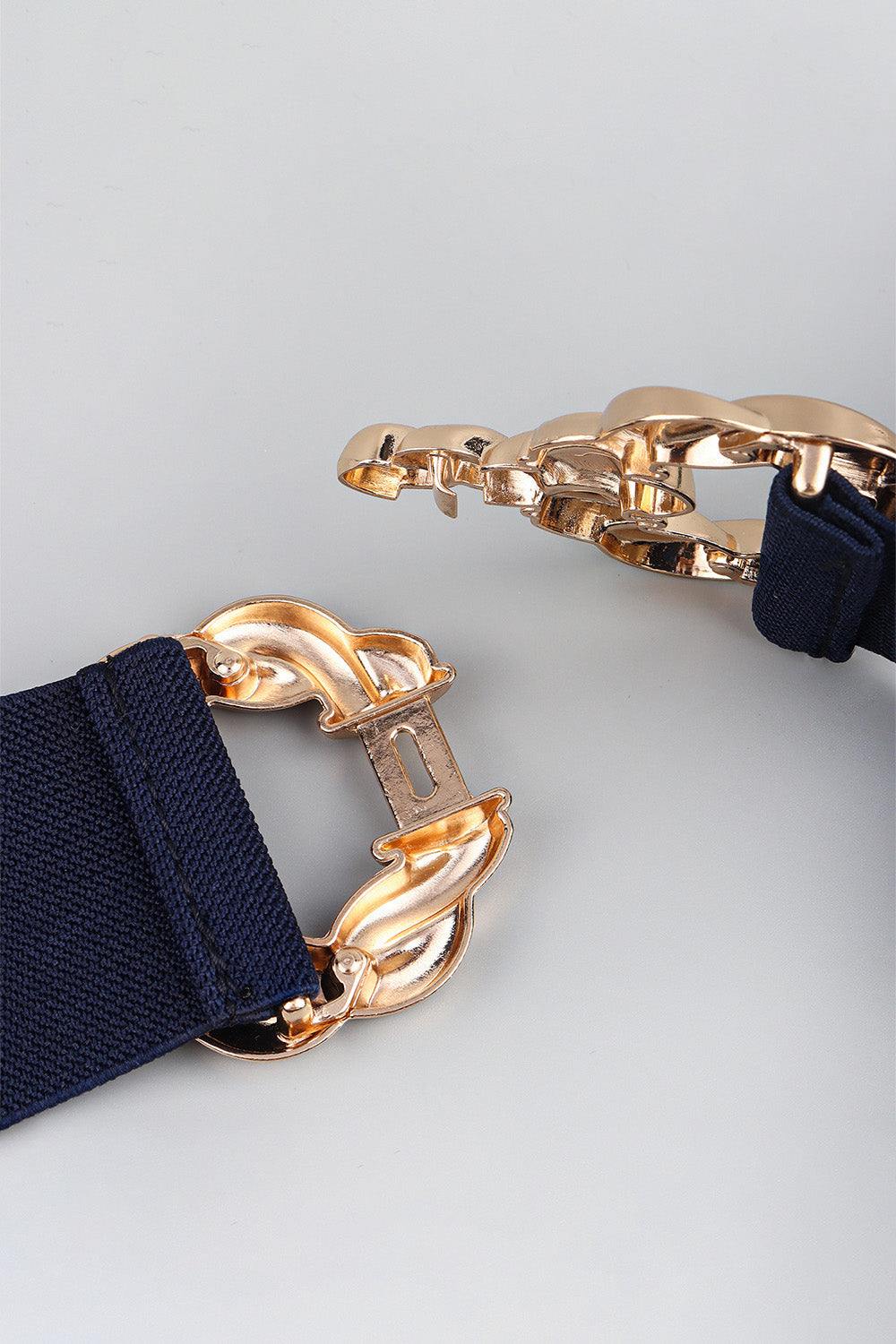 Zinc Alloy Buckle Elastic Belt - Flyclothing LLC