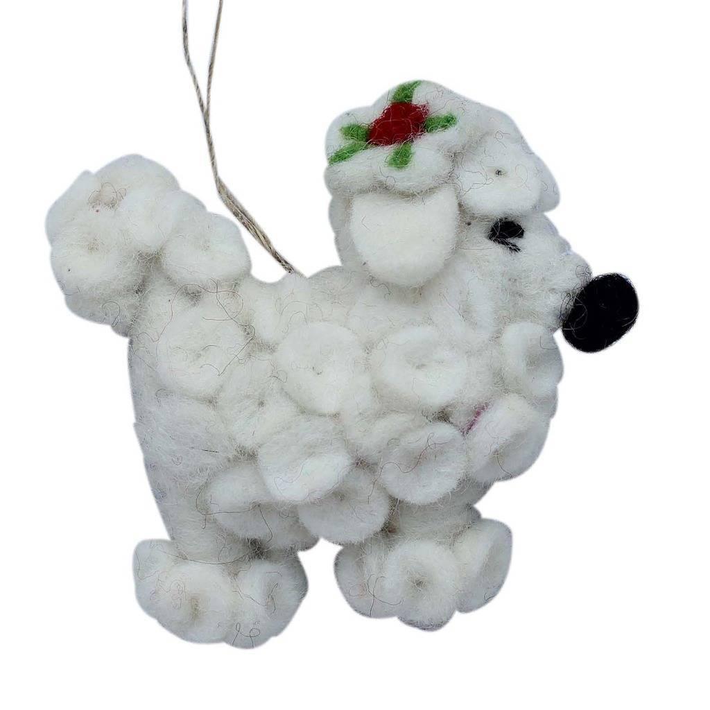 Poodle Felt Ornament - Global Groove (H) - Flyclothing LLC