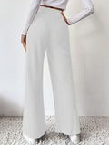 Ribbed High Waist Pants - Flyclothing LLC