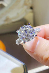 5 Carat Moissanite 925 Sterling Silver Ring - Flyclothing LLC