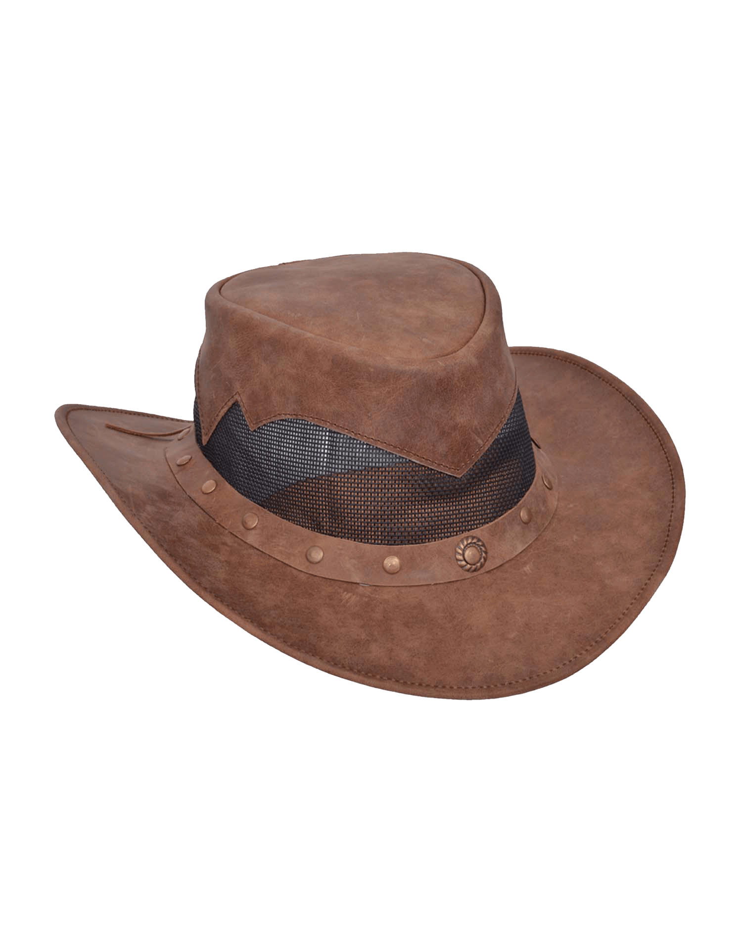 Unik International Mens Premium Leather Crushable Hat