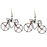 Recycled Wire Bicycle Earrings - Set of 10 - Flyclothing LLC