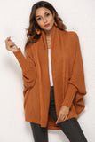 Open Front Dolman Sleeve Longline Cardigan - Flyclothing LLC