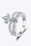 925 Sterling Silver Moissanite Crown Ring - Flyclothing LLC