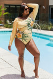 Marina West Swim Cool Down Longsleeve One-Piece Swimsuit - Flyclothing LLC