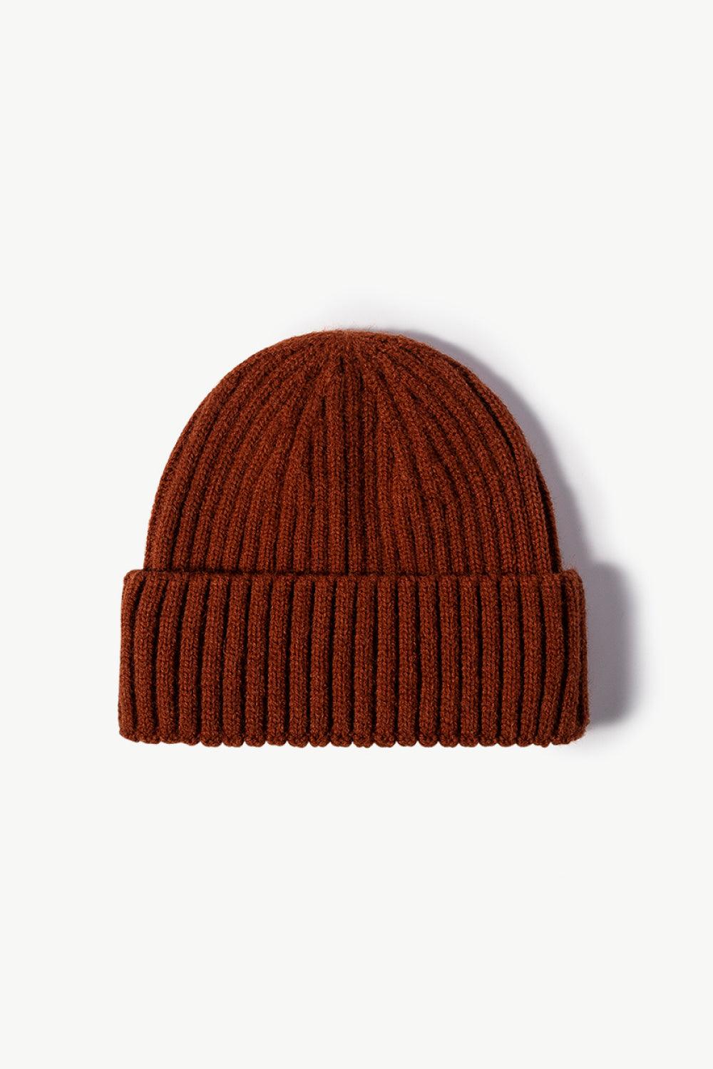 Rib-Knit Cuff Beanie - Flyclothing LLC