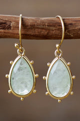 Natural Stone Teardrop Earrings - Flyclothing LLC