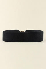 Elastic Wide PU Belt - Flyclothing LLC