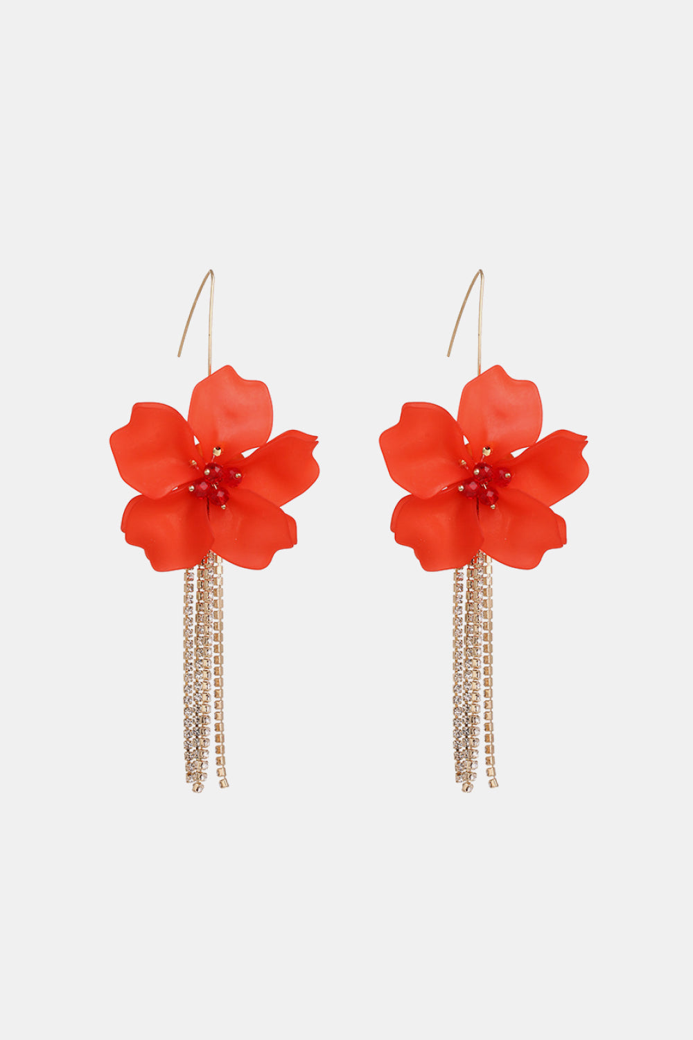 Flower Shape Acrylic Dangle Earrigs - Flyclothing LLC