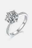 3 Carat Moissanite Side Stone Ring - Flyclothing LLC