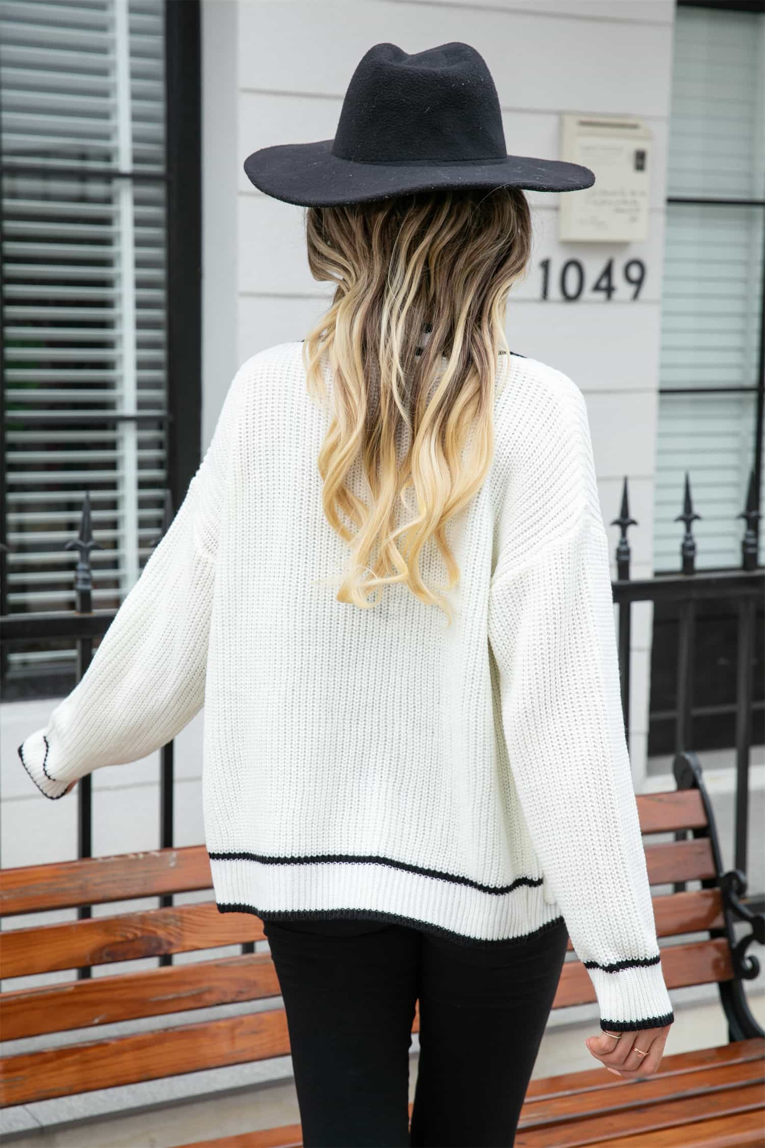 Waffle Knit V-Neck Cardigan with Pocket - Flyclothing LLC