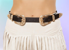 Roma Costume Adjustable Double Buckle Belt - Roma Costume