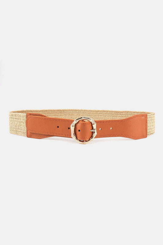 Alloy Buckle Braided Belt - Trendsi