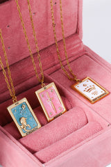 Tarot Card Pendant Copper Necklace - Flyclothing LLC